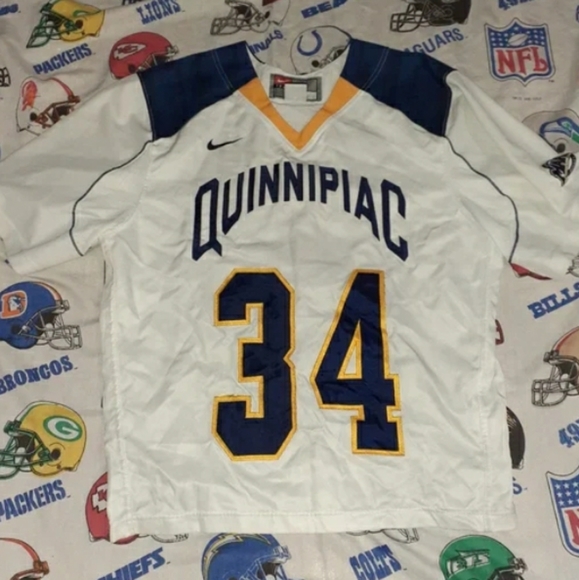 Nike Shirts Game Worn 23 Quinnipiac Bobcats Macc Jersey Vintage
